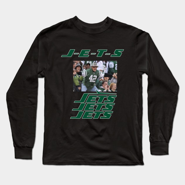 Jets Jets Jets Long Sleeve T-Shirt by islandersgraphics